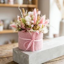 Artikel Filzband aus Schafwolle 7,5cm x 5m Rosa für vielseitige Dekorationen