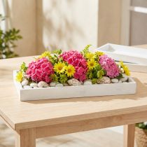 Artikel Deko-Tablett Holz 42×14×3 cm Weiss Shabby Chic für Tischdekoration