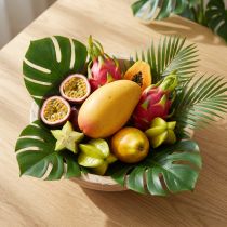 Artikel Künstliche Mango aus Kunststoff 13 cm Gelb-Orange für Innen-Dekoration