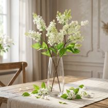 Artikel Fliederzweig Kunstblume Weiss 84 cm Kunststoffmetall