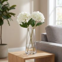 Artikel Künstliche Hortensie Weiss 80cm 2er-Set für Wohnraumdekoration