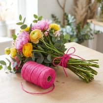 Artikel Juteband Ø 2 mm Fuchsia 200 m - Naturschnur für Dekoration und Basteln