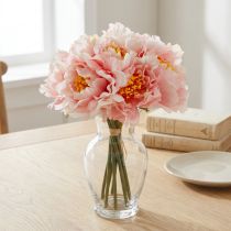 Artikel Paeonia Kunstblume Pfingstrose Rosa 28 cm 7 Stück