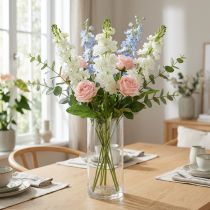 Artikel Levkoje künstliche Blume weiss 78 cm aus Seidenstoff
