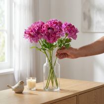 Artikel Ranunkel Kunstblume aus Polyester und Kunststoff Rosa 55 cm 6er-Set
