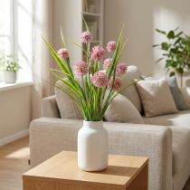 Artikel Künstliche Kugelblume Allium Rosa 45 cm aus Kunststoff mit Metallkern