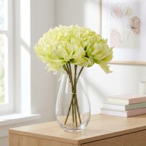 Artikel Strauß aus künstlichen Chrysanthemen 28 cm Creme und Gelb