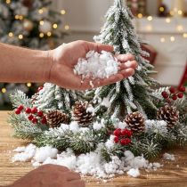 Artikel Flockiger künstlicher Schnee Weiss 100g × 2 Beutel für Dekoration