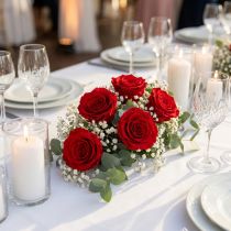 Artikel Konservierte Rosen Rot 5 cm Ø 6er-Set für Dekoration und Geschenke