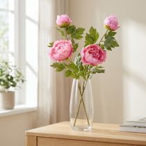 Artikel Künstliche Pfingstrosen in Pink, 80 cm, 2 Stück