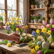 Artikel Dekofigur Hase Metall Schwarz 30 cm – 4 Stück – Ideal für Ostern