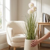 Artikel Künstliche Allium-Kugelblume in Weiss, 78cm