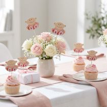 Artikel Holz-Pflanzenstecker Baby Rosa 25 cm 20 Stück