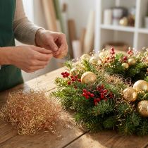 Artikel Flower Hair Lametta aus Kupferdraht, Gold und Kupfer, 200g