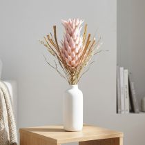 Artikel Künstliche Ananasblüte Rosa 74cm