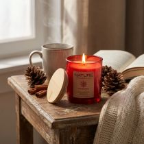 Artikel Duftkerze im Glas Naturwachs Kerze Cinnamon Spices 85×70mm