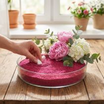 Artikel Farbsand aus Stein 0,5 mm Fuchsia 2 kg für Dekoration