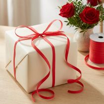 Artikel Kräuselband Rot Rolle für Geschenkverpackungen und Dekorationen