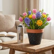 Artikel Lackspray Montana Granit Effekt Schwarz 400ml für Innenanwendungen