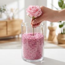 Artikel Dekogranulat aus Marmor Pink 2–3mm 2kg – Für Tischdekoration und Bastelarbeiten