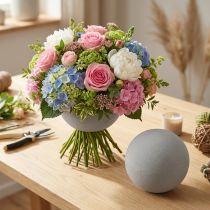 Artikel Steckschaumkugel Grau Ø12cm für Trockenblumengestecke, 6 Stück
