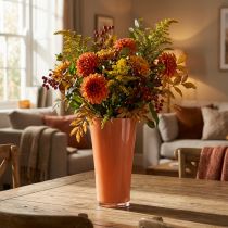 Artikel Orangene Kunststoff Blumenvase Fizzy Siena Ø20cm H35cm