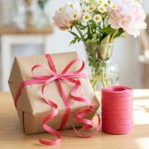 Artikel Kräuselband aus nachhaltigem Material, Geschenkband, 10 mm x 100 m, Pink