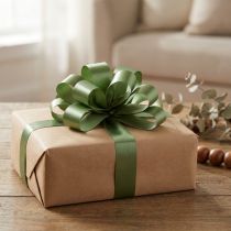 Artikel Kräuselband aus Polypropylen 30mm x 100m Olivgrün für Dekoration und Geschenkverpackung