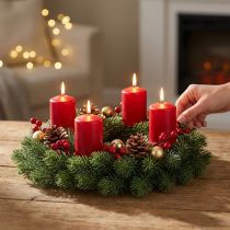 Artikel Künstlicher Tannenkranz Grün Ø30cm für Wohn- und Weihnachtsdekoration