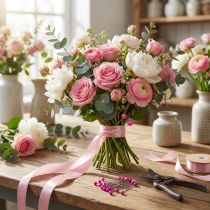 Artikel Perlkopfnadeln aus Metall und Kunststoff Pink Ø 4 mm 40 mm 150 Stück für Floristik und Dekoration
