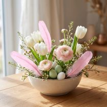 Artikel Rosa Gänsefedern 18–20 cm, 20 g, Naturfedern für Bastelarbeiten und Dekoration