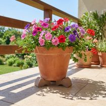 Artikel Blumentopf-Füsse aus Ton 7 cm umbrabraun 3 Stück
