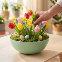 Artikel Dekoschale Kunststoff Rund Pastellgrün Ø20cm Tischdeko Frühling