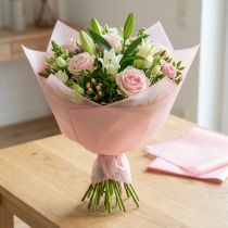 Artikel Floristikfolie Rosa 57 cm Nassfest für Blumensträusse 20 Stück