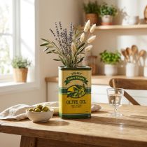 Artikel Keramik Vase im Olivenöl-Design 18 cm Grün für Trockenblumen Dekoration