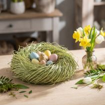 Artikel Dekobast Naturbast Raffiabast Limette 100cm 200g für Bastelarbeiten und Dekoration