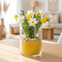 Artikel Farbsand Gelb 0,5 mm 2 kg Naturprodukt für Dekoration und Bastelarbeiten