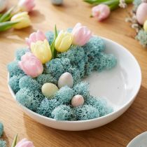 Artikel Deko Islandmoos Hellblau Aquamarin 400g für Bastel- und Wohnideen