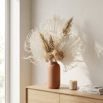Artikel Palmwedel getrocknet 45 cm cremeweiss 5 Stück Dekoration