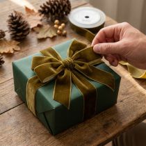 Artikel Dekoband Samtband Braun 20 mm x 10 m für Geschenkverpackung