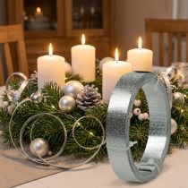 Artikel Aluminium Flachdraht Silber matt 20 mm x 5 m – Dekorationsband für Basteln und Handwerk