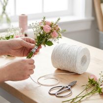 Artikel Papierwickeldraht Weiss 0,4mm 205m für Floristik und Bastelarbeiten