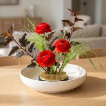 Artikel Runder Steckigel aus Messing mit 12 cm Durchmesser für Blumengestecke und Ikebana