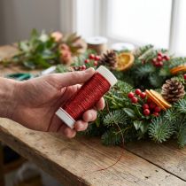 Artikel Dekolackdraht Zink Ø0,30mm 50m Rot für Bastel- und Floristikarbeiten