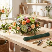 Artikel Grüner Steckdraht 0,4 mm aus Metall, 30 cm lang, 1 kg für Blumengestecke