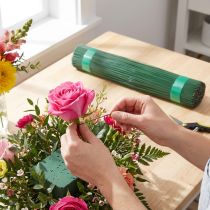 Artikel Grün lackierter Floristendraht aus Metall Ø 0,8 mm, 300 mm lang, 2,5 kg
