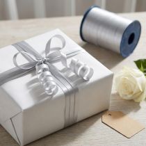 Artikel Kräuselband Silber 10mm x 250m Polypropylen Geschenkband
