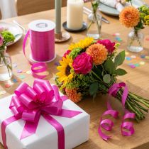 Artikel Kräuselband Polypropylen Magenta 10mm x 250m für Geschenk- und Blumendekoration