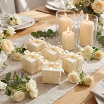 Artikel Geschenkband Satin Creme 6mm x 50m – Polyester Dekoband für Verpackung und Dekoration