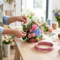 Artikel Aluminiumdraht Ø 2mm Rosa 3m für Bastel- und Dekorationsarbeiten